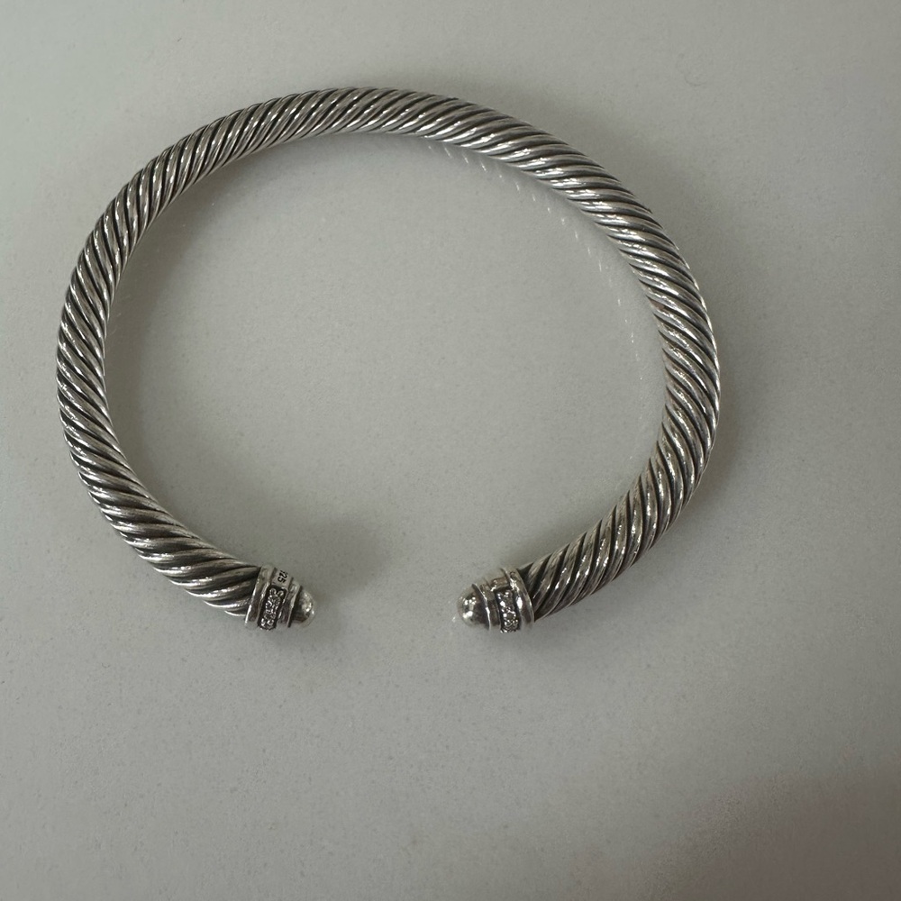 Silver Twisted Cable Bracelet